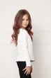 Футболка с длинным рукавом для девочки 122 цвет молочный YUKI ЦБ-00297018 - изображение 3