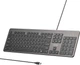 Klawiatura przewodowa Unitek SlimTap Ultra Light USB Space Grey (T052AGY01-US) - obraz 2