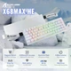 Механічна клавіатура Attack SHARK X68MAX HE Magnetic Switch, 8K, Металевий корпус, RGB, Win/Mac OS, УКР/АНГЛ, White Contours/Біла в смужку (X68MAXSWС) - изображение 9