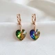 Сережки "Кришталеве серце" з кристалом Swarovski Xuping - зображення 1
