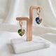 Сережки "Кришталеве серце" з кристалом Swarovski Xuping - зображення 2