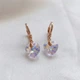 Сережки-підвіски «Серце» з кристалом Swarovski Xuping - зображення 2