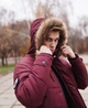 Куртка зимняя мужская Riccardo Б-5 2XL Бордовая - изображение 5