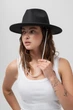 Женская Шляпа Fedora Черная С Жемчугом Without - (397102) - изображение 1