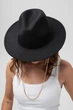 Женская Шляпа Fedora Черная С Цепочкой Without - (397100) - изображение 5