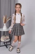 Блузка для девочки Mevis 4993 03 122 см белая, бантики - изображение 2