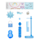 Лялька Rainbow High Winter Wonderland з аксесуарами для створення сніговика 28 см блакитна LS-2271 - зображення 8