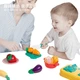Детский игрушечный набор Beienshi для нарезки овощей и фруктов с липучками, кухонный набор для ролевых игр для мальчиков и девочек, 20 предметов. - изображение 2