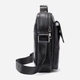 Сумка кросс боді через плече чоловіча з натуральної шкіри Vintage leather-20366 Чорна - зображення 6