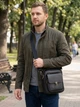 Сумка кросс боди через плечо мужская из натуральная кожи Vintage leather-20395 Черная - изображение 2