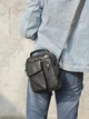 Сумка кросс боді через плече чоловіча з натуральної шкіри Vintage leather-20366 Чорна - зображення 13