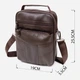 Сумка планшет через плечо мужская из натуральная кожи Vintage leather-20394 Коричневая - изображение 6