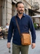 Сумка планшет через плечо мужская из натуральная кожи Vintage leather-20416 Рыжяя - изображение 2