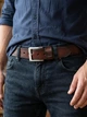 Ремінь чоловічий з натуральної шкіри Vintage 115 см Коричневий (leather-20381) - зображення 2