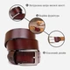 Ремінь чоловічий з натуральної шкіри Vintage 115 см Коричневий (leather-20381) - зображення 7
