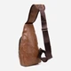 Сумка слинг через плечо мужская Vintage leather-20573 Рыжяя - изображение 3