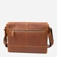 Сумка мессенджер через плечо мужская из натуральная кожи Vintage leather-20399 Рыжяя - изображение 3