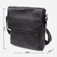 Сумка планшет через плечо мужская из натуральная кожи Vintage leather-20410 Черная - изображение 8