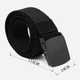 Ремень мужской тканевый Vintage leather-20540 115 см Черный - изображение 6