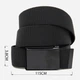 Ремень мужской тканевый Vintage leather-20530 115 см Черный - изображение 6