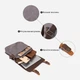Сумка мессенджер через плечо мужская Vintage leather-20605 Серая - изображение 8