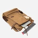 Рюкзак мужской тканевый 20 л вмещает формат А4 Vintage leather-20614 Коричневый - изображение 6