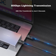 Кабель Acasis Thunderbolt 4 Thunderbolt - Thunderbolt 120 Гбит/с 16K 240 Вт 1 м (CA0501) - изображение 5