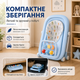 Многофункциональные детские ходунки, регулируемые по высоте, с игровой панелью, поворотными колесами, мягким сиденьем, складной конструкцией, для обучения ходьбе детей от 6 месяцев, голубые - изображение 4