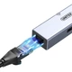 Хаб UNITEK H205A USB-Ethernet 100 Мбіт/с, 3 порти - зображення 3