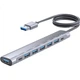 USB-концентратор Youlianxing USB 3.0, 8 портов, кабель 1.2 м, с адаптером питания - изображение 1