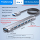 USB-концентратор Youlianxing USB 3.0, 8 портов, кабель 1.2 м, с адаптером питания - изображение 5