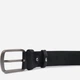 Ремень мужской из натуральной кожи Vintage leather-20725 121 см Черный - изображение 6