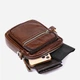 Сумка на пояс бананка мужская из натуральная кожи Vintage leather-20478 Коричневая - изображение 8