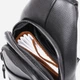 Сумка слінг через плече чоловіча з натуральної шкіри Vintage leather-20672 Чорна - зображення 7