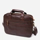 Сумка портфель мужская из натуральная кожи Vintage leather-20681 Коричневая - изображение 3