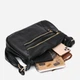 Сумка кросс боди через плечо женская из натуральная кожи Vintage leather-20686 Черная - изображение 7