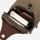 Сумка слинг через плечо мужская Vintage leather-20386 Хаки - изображение 7