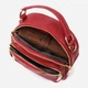 Сумка багет седло женская из натуральная кожи Vintage leather-20689 Красная - изображение 7