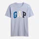 Футболка бавовняна довга чоловіча GAP 934609804 L Синя (1160050718) - зображення 4