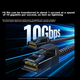 Патч-корд Ugreen Cat 6a 10 Гбит/с чиста медь 8 м Черный (35804) - изображение 2