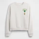 Свитшот на флисе женский GAP 366476373 2XL Молочный (1160198200) - изображение 5
