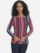 Лонгслив длинный женский Tommy Hilfiger 531491803 XL Синий/Красный (1160096205) - изображение 1