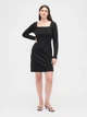Платье короткое осеннее женское GAP 852912537 L Черное (1160099014) - изображение 4