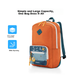 Складной деловой рюкзак для ноутбука AMERICAN TOURISTER, повседневная дорожная сумка, многофункциональный рюкзак Z19 карамельного цвета - изображение 4