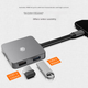 JD Jingzao USB Type-C 6-в-1 док-станция для iPad/Apple MacBook, HDMI-адаптер для дисплея 4K, кабель-разветвитель данных - изображение 8