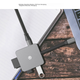 JD Jingzao USB Type-C 6-в-1 док-станция для iPad/Apple MacBook, HDMI-адаптер для дисплея 4K, кабель-разветвитель данных - изображение 9