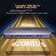 Док-станция UGREEN Type-C, HDMI, VGA, Ethernet, кардридер, Thunderbolt 4, для MacBook и Huawei - изображение 4