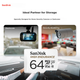 Карта пам'яті SanDisk 64 ГБ TF (MicroSD) 4K для відеореєстратора, камери спостереження, циклічний запис протягом 5000 годин, високоміцна карта пам'яті - зображення 7