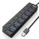 Хаб Newmine USB 3.0 7-портовий високошвидкісний для ноутбука 1м - зображення 9