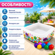 Надувний дитячий басейн Intex 57471-1 «Акваріум» квадратної форми з кульками 10 шт 159×159×50 см для малюків саду подвір'я дачі літнього відпочинку - зображення 4